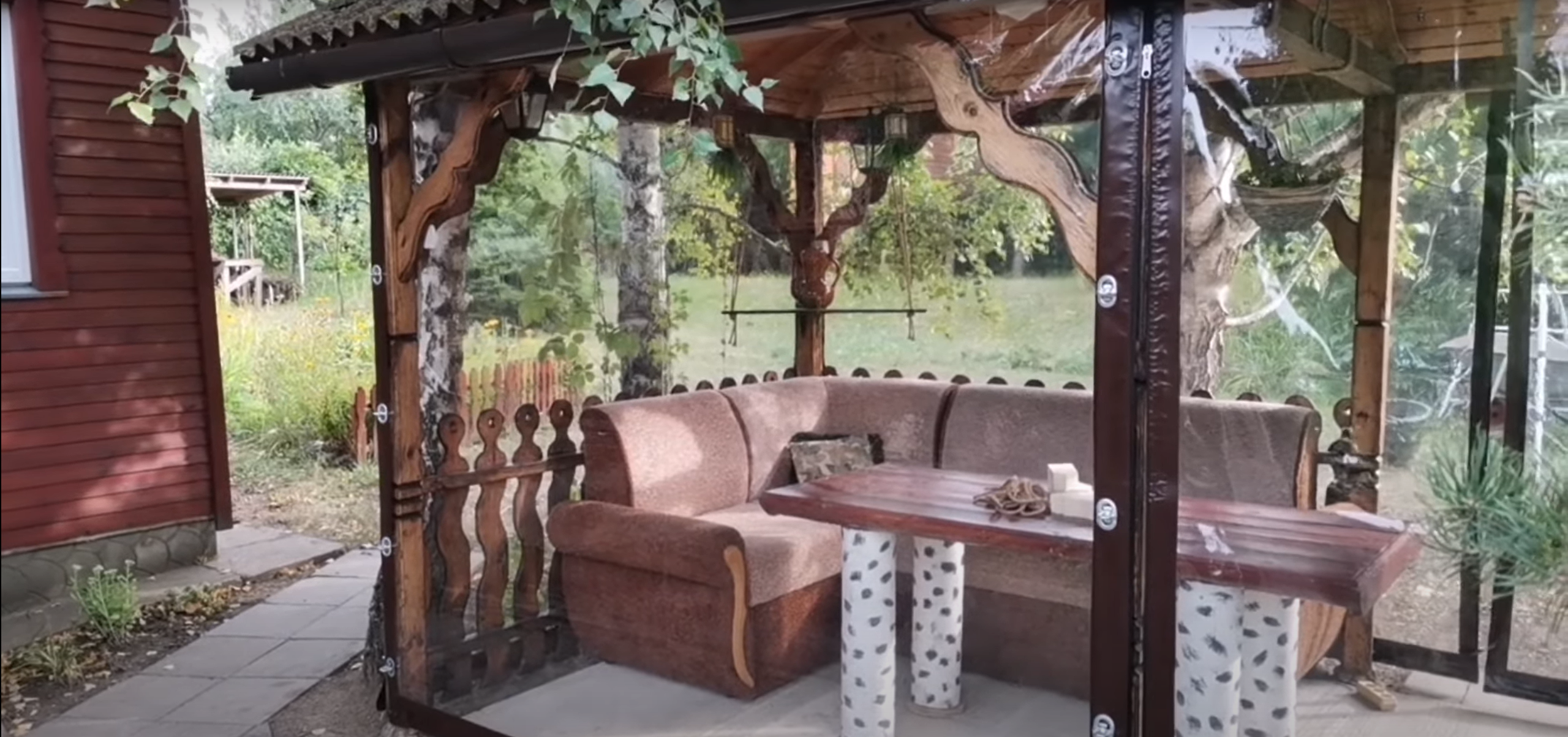 Полное остеклени веранды мягкими окнами